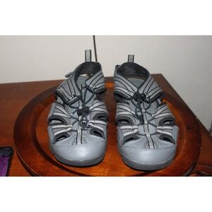 Lands End Closed Water Shoes Athletic Sandals Hiking Comfort Gray Size 11 1/2 EE